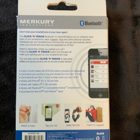 Merkury, click & track, tracking device. - Picture 3 of 4